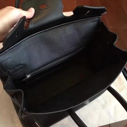 Black Birkin 30 Palladium Hardware Bag