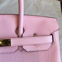 Pink Birkin 30 Gold Hardware Bag