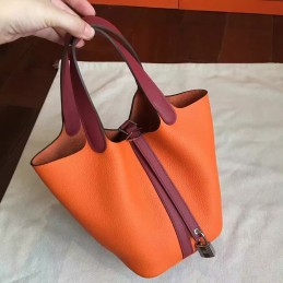 Orange Brown Picotin Lock 13 Bag