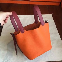 Orange Brown Picotin Lock 13 Bag