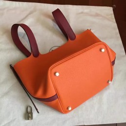 Orange Brown Picotin Lock 22 Bag