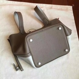Taupe Gray Picotin Lock 22 Bag