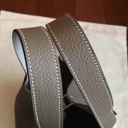 Taupe Gray Picotin Lock 22 Bag
