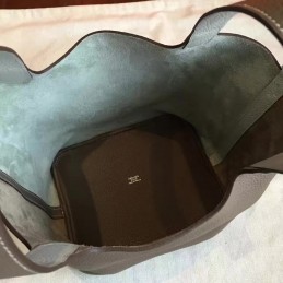 Taupe Gray Picotin Lock 22 Bag