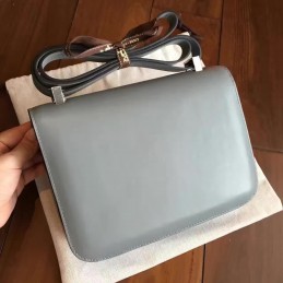 Gray Constance Mini 18 Smooth Leather Palladium Hardware Bag