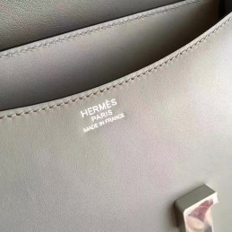Gray Constance Mini 18 Smooth Leather Palladium Hardware Bag