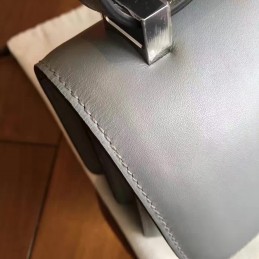 Gray Constance Mini 18 Smooth Leather Palladium Hardware Bag