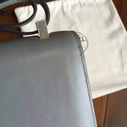 Gray Constance Mini 18 Smooth Leather Palladium Hardware Bag