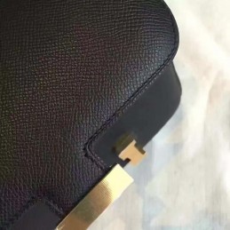 Black Constance Mini 18 Gold Hardware Bag