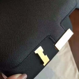 Black Constance Mini 18 Gold Hardware Bag