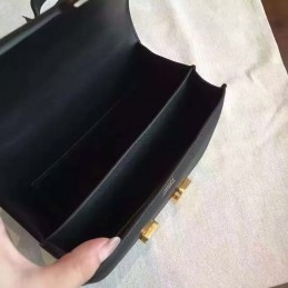 Black Constance Mini 18 Gold Hardware Bag