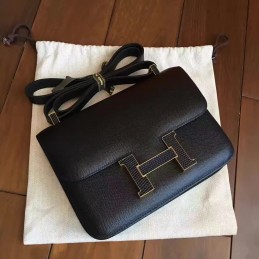 Black Constance Mini 18 Bag Black Hardware