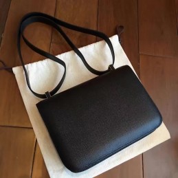 Black Constance Mini 18 Bag Black Hardware