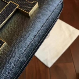 Black Constance Mini 18 Bag Black Hardware