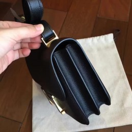 Black Constance Mini 18 Bag Black Hardware