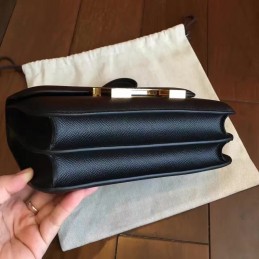 Black Constance Mini 18 Bag Black Hardware