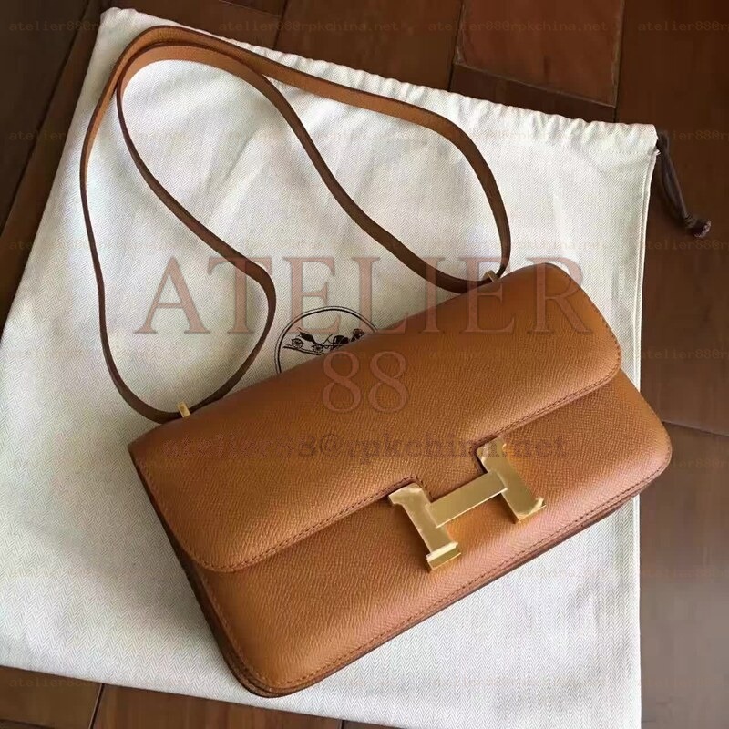 Tan Constance Elan Gold Hardware Bag