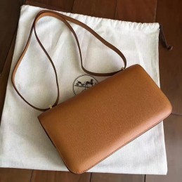 Tan Constance Elan Gold Hardware Bag