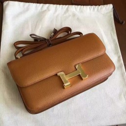 Tan Constance Elan Gold Hardware Bag