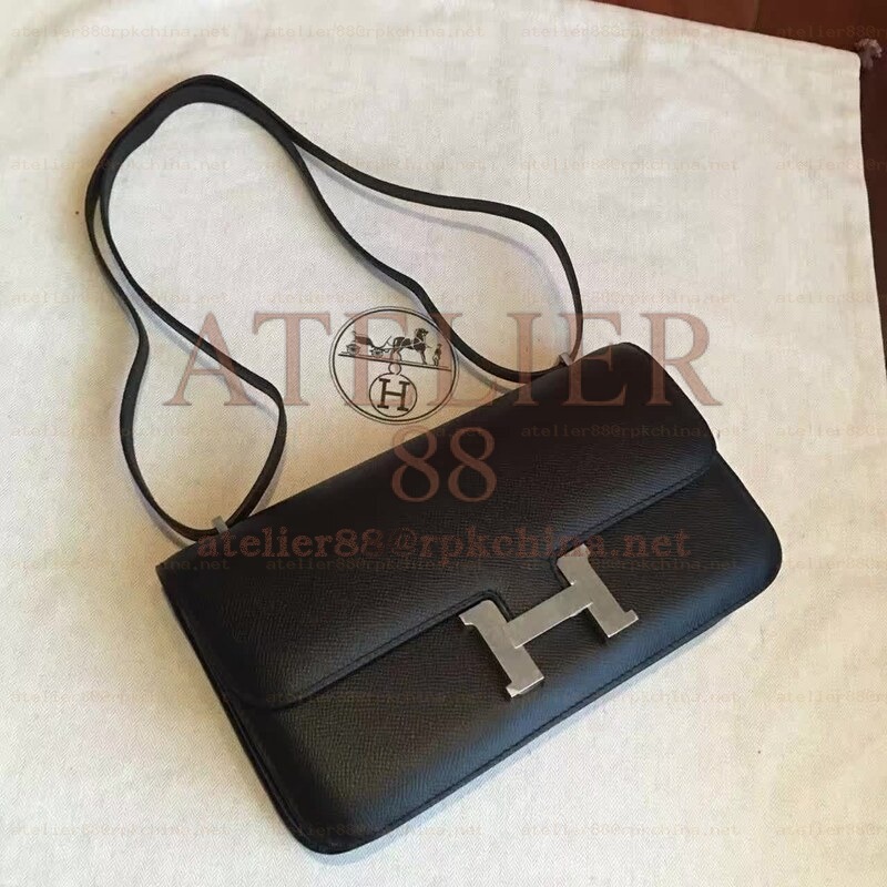 Black Constance Elan Palladium Hardware Bag