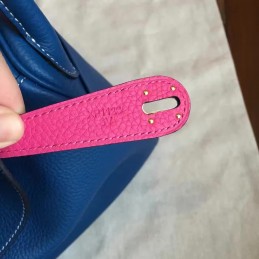 Blue Lindy 30 Gold Hardware Bag