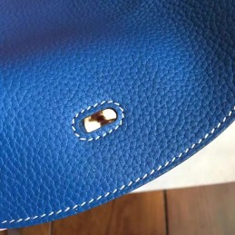 Blue Lindy 30 Gold Hardware Bag