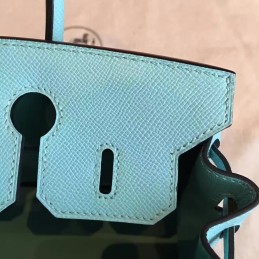 Sky Blue Birkin 25 Palladium Hardware Bag