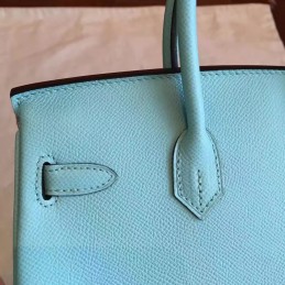 Sky Blue Birkin 25 Palladium Hardware Bag