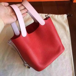 Red Pink Picotin Lock 13 Bag