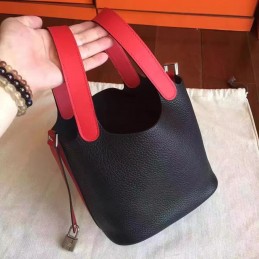 Black Red Picotin Lock 13 Bag
