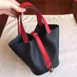 Black Red Picotin Lock 13 Bag