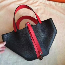 Black Red Picotin Lock 13 Bag