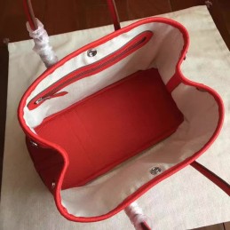 Red Garden Party 30 Textured Leather Bag