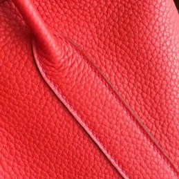 Red Garden Party 30 Textured Leather Bag