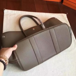 Taupe Garden Party 30 Textured Leather Bag