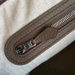 Taupe Garden Party 30 Textured Leather Bag