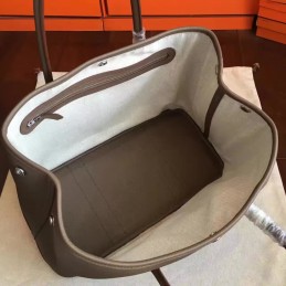 Taupe Garden Party 30 Textured Leather Bag