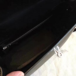 Black Kelly 28 Palladium Hardware Bag
