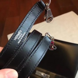 Black Kelly 28 Palladium Hardware Bag