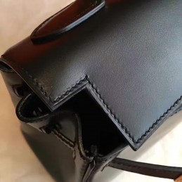 Black Kelly 32 Palladium Hardware Bag