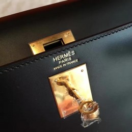 Black Kelly 32 Palladium Hardware Bag