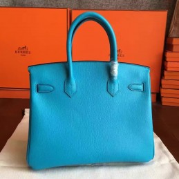 Turquoise Birkin 30 Gold Hardware Bag