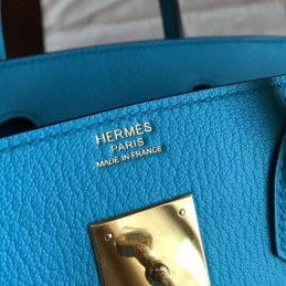 Turquoise Birkin 30 Gold Hardware Bag