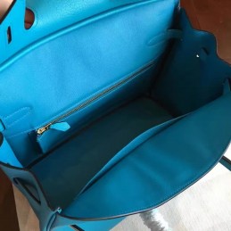 Turquoise Birkin 30 Gold Hardware Bag