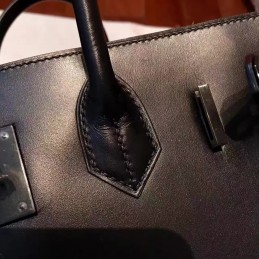 Black Birkin 30 Bag Dark Hardware