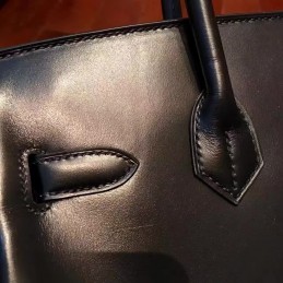 Black Birkin 30 Bag Dark Hardware