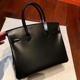 Black Birkin 30 Bag Dark Hardware