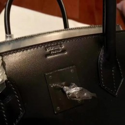 Black Birkin 30 Bag Dark Hardware