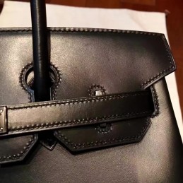 Black Birkin 30 Bag Dark Hardware