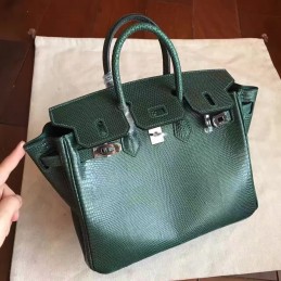 Green Crocodile Leather Birkin 30 Palladium Hardware Bag
